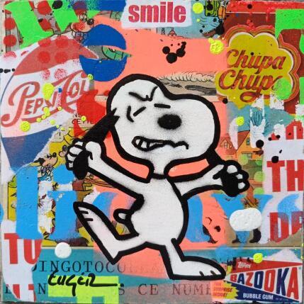 Painting Smile by Euger Philippe | Painting Pop-art Acrylic, Gluing Pop icons