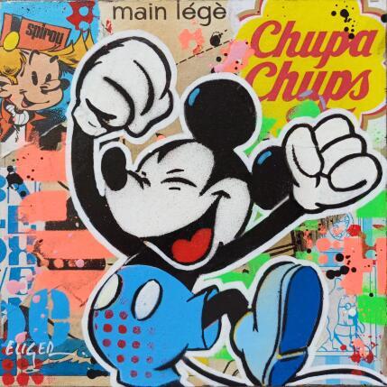 Peinture Joie par Euger Philippe | Tableau Pop-art Acrylique, Carton, Collage Icones Pop