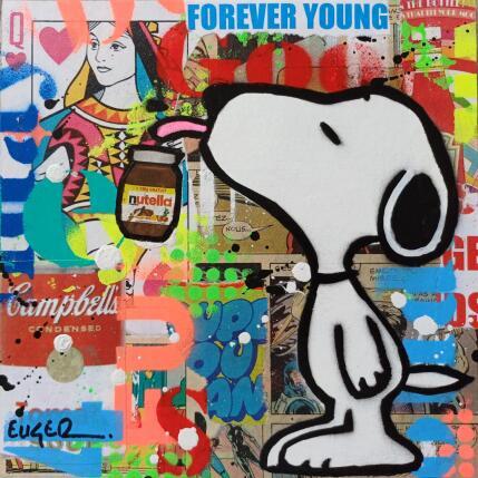 Peinture Forever young par Euger Philippe | Tableau Pop-art Acrylique, Collage Icones Pop