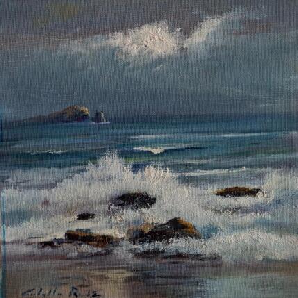 Pintura En la playa por Cabello Ruiz Jose | Pintura Figurativo Aceite Iconos pop, Paisajes