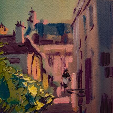 Peinture Calle sin salida par Fran Sosa | Tableau Figuratif Huile Architecture, Paysages, Urbain