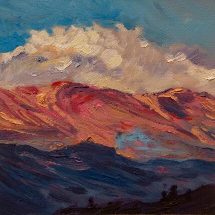 Peinture Nube sobre los cerros par Fran Sosa | Tableau Figuratif Huile Nature, Paysages