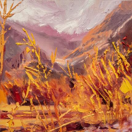 Painting Pastos amarillos by Fran Sosa | Painting Figurative Oil Landscapes, Nature