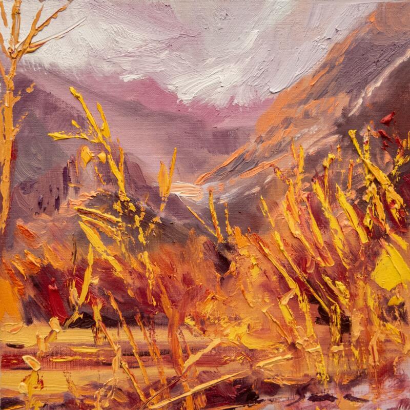 Painting Pastos amarillos by Fran Sosa | Painting Figurative Landscapes Nature Oil