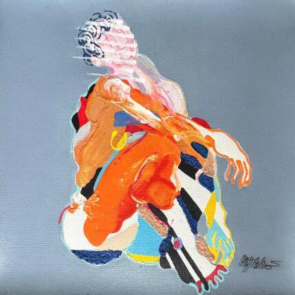 Gemälde La myste´rieuse  von Cressanne | Gemälde Figurativ Acryl, Sand Akt, Pop-Ikonen