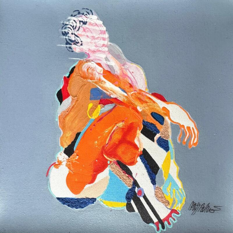 Gemälde La myste´rieuse  von Cressanne | Gemälde Figurativ Akt Acryl Sand