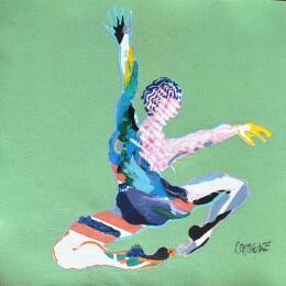 Painting Pliez, sautez !  by Cressanne | Painting Figurative Acrylic, Sand Nude, Pop icons