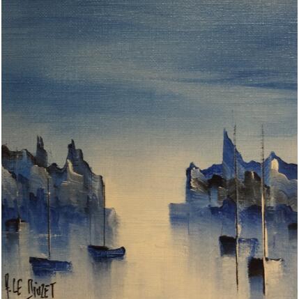 Painting Marine DK 67 BN by Le Diuzet Albert | Painting Figurative Oil