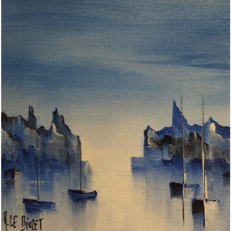 Gemälde Marine DK 67 BN von Le Diuzet Albert | Gemälde Figurativ Öl