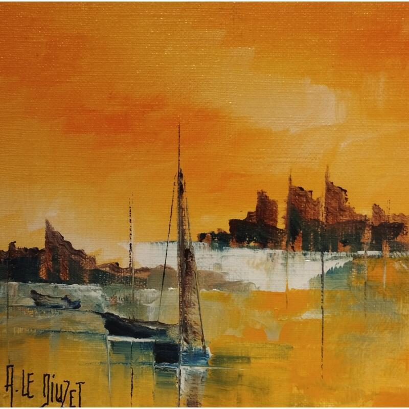 Painting Marine DK 62 by Le Diuzet Albert | Painting Figurative Oil