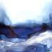 Peinture 2758 Bleu velvet par Depaire Silvia | Tableau Abstrait Paysages Marine Minimaliste Acrylique