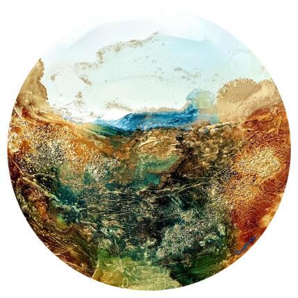 Peinture 2126 Bronze Age par Depaire Silvia | Tableau Abstrait Acrylique Marine, Minimaliste, Paysages