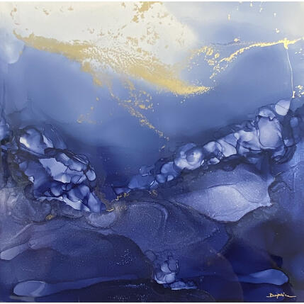 Pintura 2811 Bleu velvet por Depaire Silvia | Pintura Abstracto Acrílico