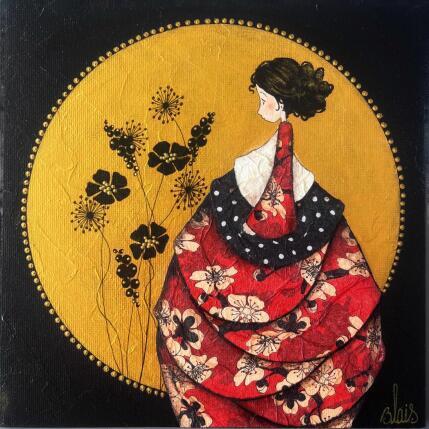 Peinture Hina par Blais Delphine | Tableau Figuratif Acrylique, Collage Enfant, Scènes de vie