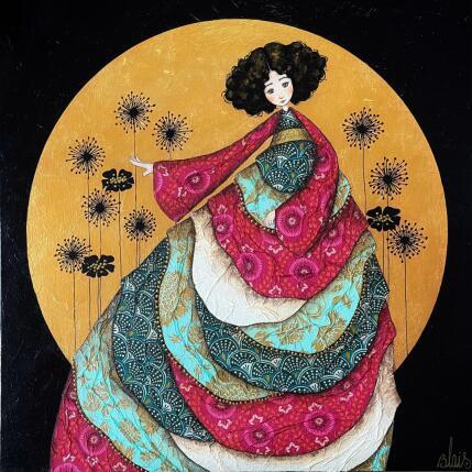 Peinture Calliope par Blais Delphine | Tableau Figuratif Acrylique, Collage Scènes de vie