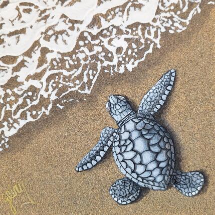 Peinture Tortillon par Geiry | Tableau Matiérisme