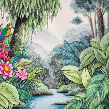 Peinture Escondido par Geiry | Tableau Matiérisme