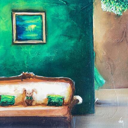 Peinture douces rencontres par Vinnie | Tableau Figuratif Huile