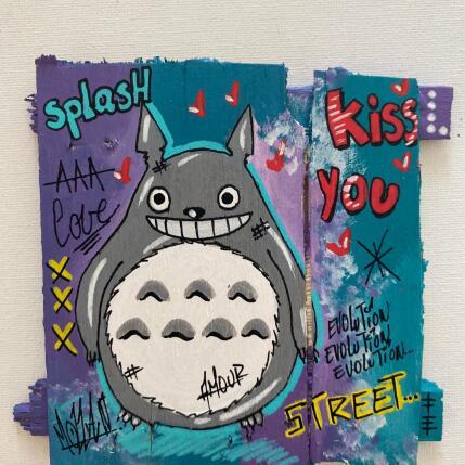 Peinture F1 Kiss You par Molla Nathalie  | Tableau Pop-art Acrylique, Bois, Posca Icones Pop