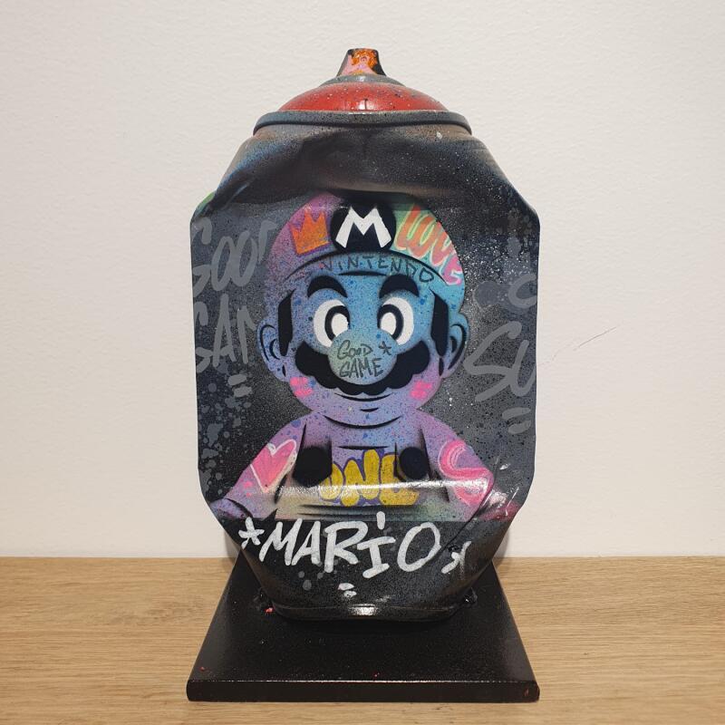 Sculpture SUPER MARIO par Lemoine Mael | Sculpture Pop-art Icones Pop Graffiti Acrylique