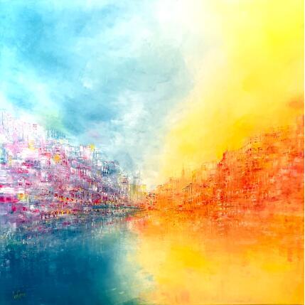 Peinture Hawaian Dream par Levesque Emmanuelle | Tableau Huile