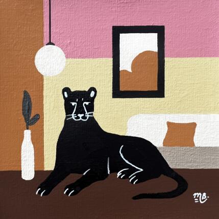 Peinture A moment of watch par Birsak Mariah | Tableau Figuratif Acrylique Animaux, Nature, Urbain