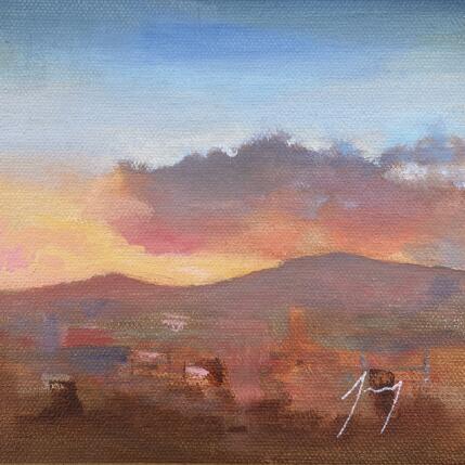 Peinture Le dernier nuage par Jung François | Tableau Figuratif Huile Paysages