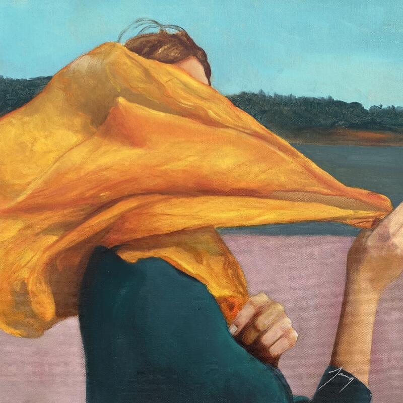 Pintura Jaune indien por Jung François | Pintura Figurativo Life style Aceite