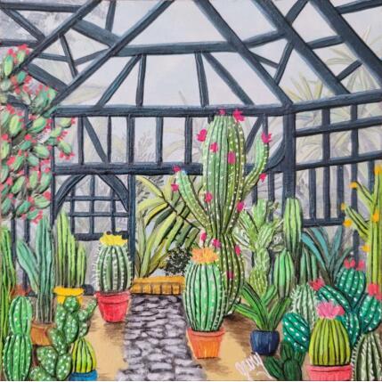 Painting Echappées botaniques by Geiry | Painting Subject matter