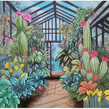 Painting Cactus y tropico by Geiry | Painting Subject matter