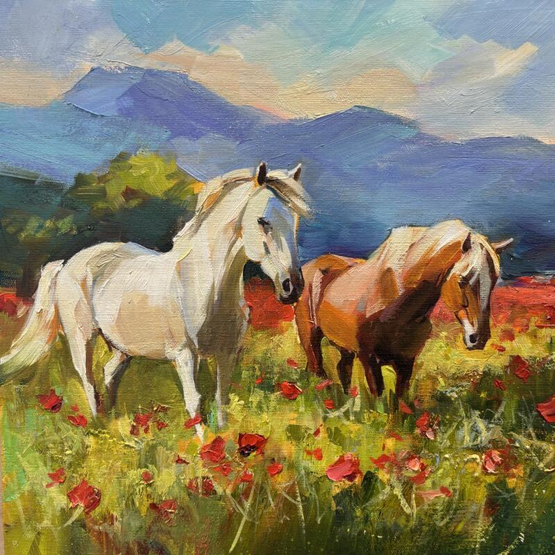 Peinture Just Summer par Bond Tetiana | Tableau Figuratif Huile