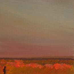 Peinture WILD FLOWERS GLOWING par Herz Svenja | Tableau Impressionnisme Acrylique Nature, Paysages