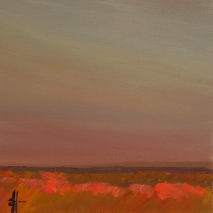 Gemälde WILD FLOWERS GLOWING von Herz Svenja | Gemälde Impressionismus Acryl Landschaften, Natur