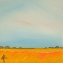 Peinture DREAMING OF SUMMER par Herz Svenja | Tableau Impressionnisme Acrylique Nature, Paysages