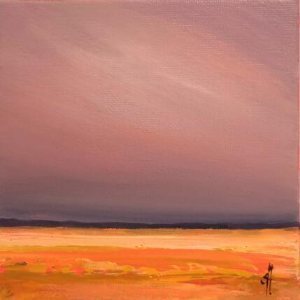 Gemälde FIELDS AND CLOUDS von Herz Svenja | Gemälde Impressionismus Acryl Landschaften, Natur