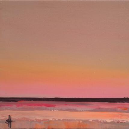 Gemälde SUNSET AT THE BEACH von Herz Svenja | Gemälde Impressionismus Acryl Landschaften, Marine, Natur, Pop-Ikonen