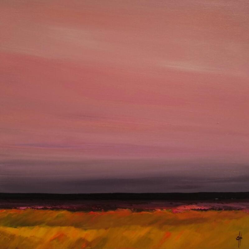 Gemälde DUNES AND SEA von Herz Svenja | Gemälde Impressionismus Landschaften Marine Natur Acryl