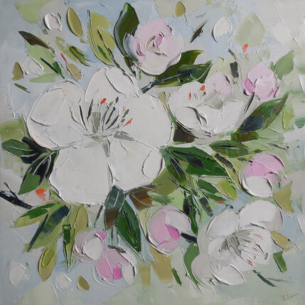 Painting Spring Apple Tree by Lunetskaya Elena | Painting Figurative Oil