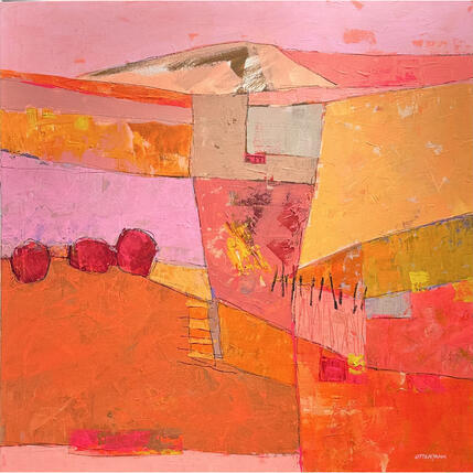 Painting Reve solaire by Ottenjann Andrea | Painting Abstract Acrylic