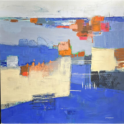 Pintura Jeux d'eau por Ottenjann Andrea | Pintura Abstracto Acrílico