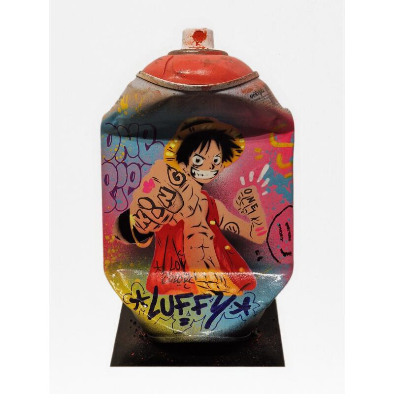 Sculpture Luffy Pop by Lemoine Mael | Sculpture Pop-art Pop icons Graffiti Acrylic