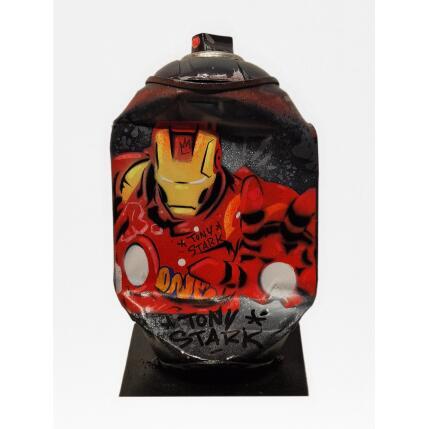 Sculpture Tony Stark par Lemoine Mael | Sculpture Pop-art Acrylique, Graffiti Icones Pop