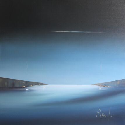 Peinture Ambiance marine 83 par Roussel Marie-Ange et Fanny | Tableau Figuratif Huile Marine, Minimaliste