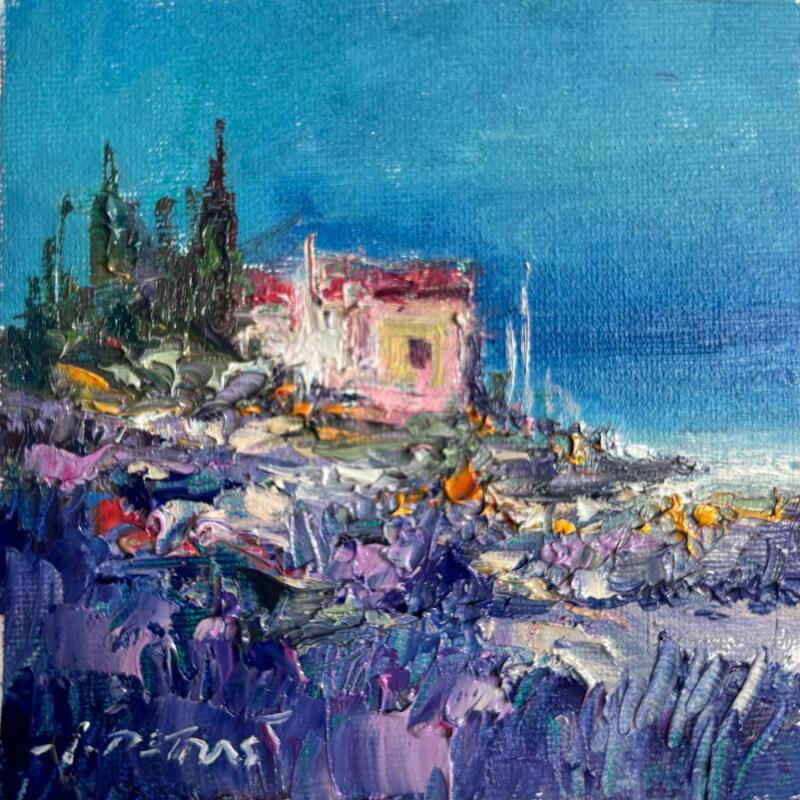 Peinture Silence of the Sea par Petras Ivica | Tableau Impressionnisme Paysages Huile