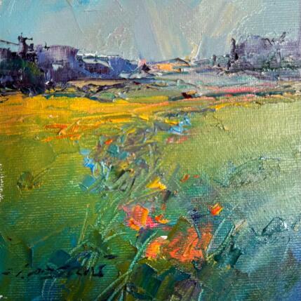 Peinture Whispers of the Meadow par Petras Ivica | Tableau Impressionnisme Huile Paysages