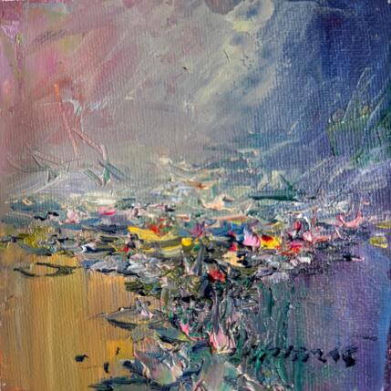 Peinture Snowy Waterlilies par Petras Ivica | Tableau Impressionnisme Huile Paysages