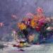 Painting Purple Background by Petras Ivica | Painting Impressionism Landscapes Oil