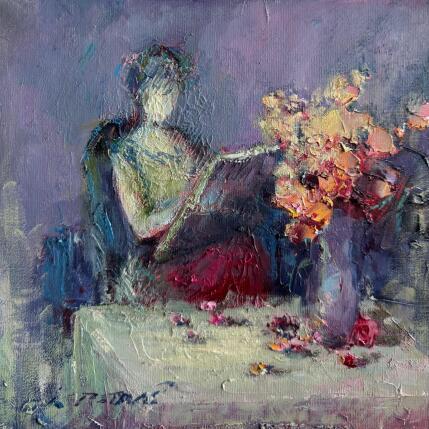 Peinture Mysterious Woman par Petras Ivica | Tableau Impressionnisme Huile Paysages