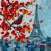 Painting Paris Melody in Autumn by Pigni Diana | Painting Impressionism Urban Nature Architecture Oil