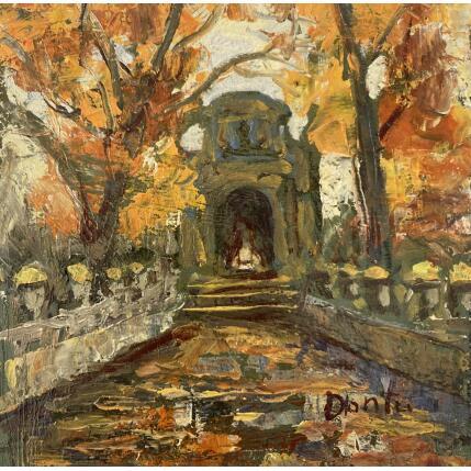 Peinture La fontaine de Medicis 2 par Dontu Grigore | Tableau Figuratif Huile Urbain